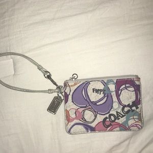 Small coach wristlet